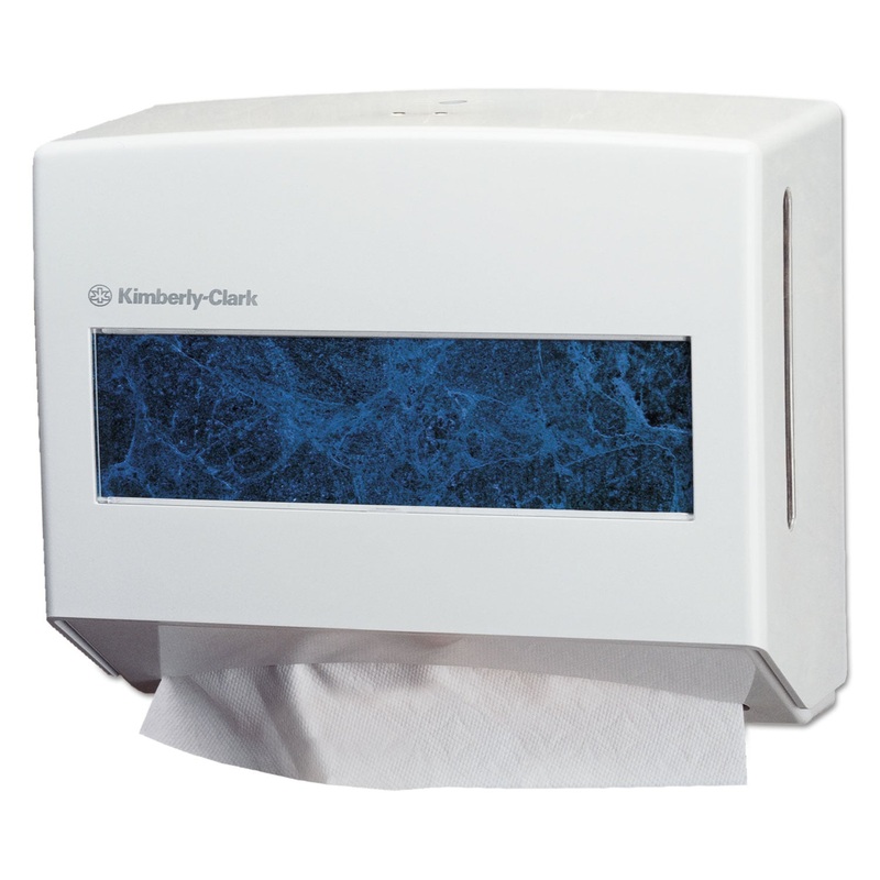 Scottfold Compact Towel Dispenser, 13 3/10 X 13 1/2 X 10, Pearl White