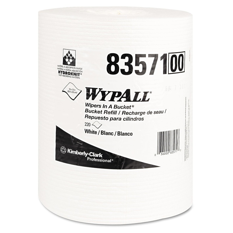 X70 Wipers In A Bucket Refills, No Bucket, 10 X 13, 220/rolls, 3 Rolls/carton