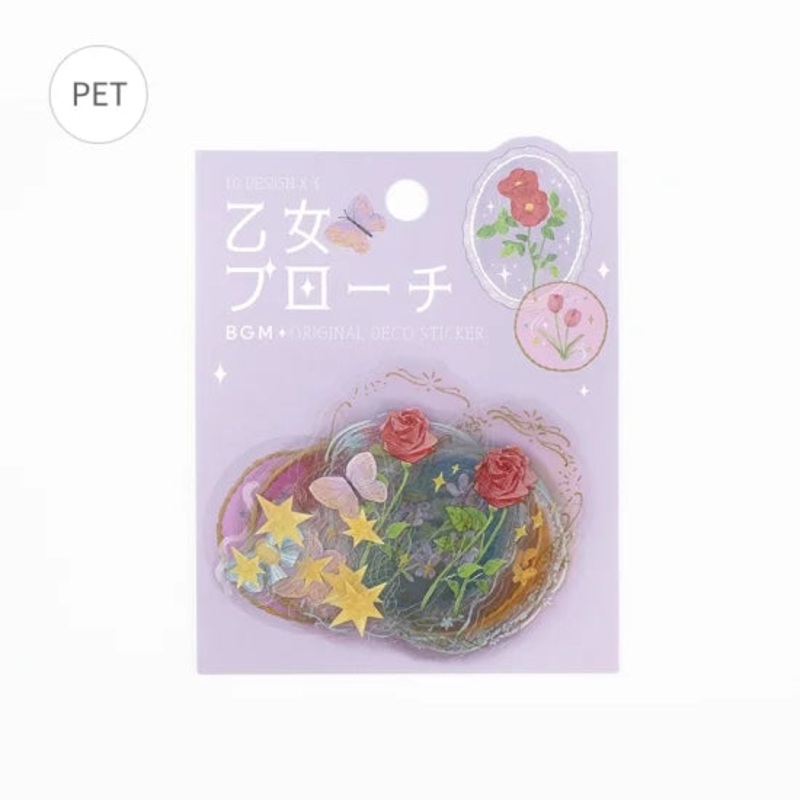 BGM Flake Sticker – Maiden Brooch – Flower