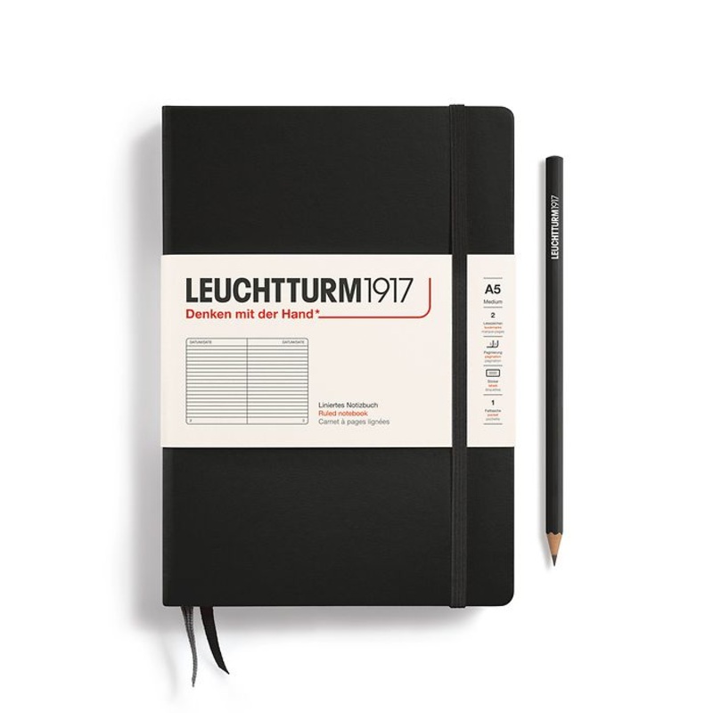 Leuchtturm1917 Hardcover Medium Notebook – A5 – Ruled