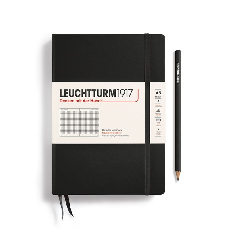 Leuchtturm1917 Hardcover Medium Notebook – A5 – Squared