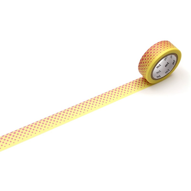mt deco Washi Tape – pop dot yellow