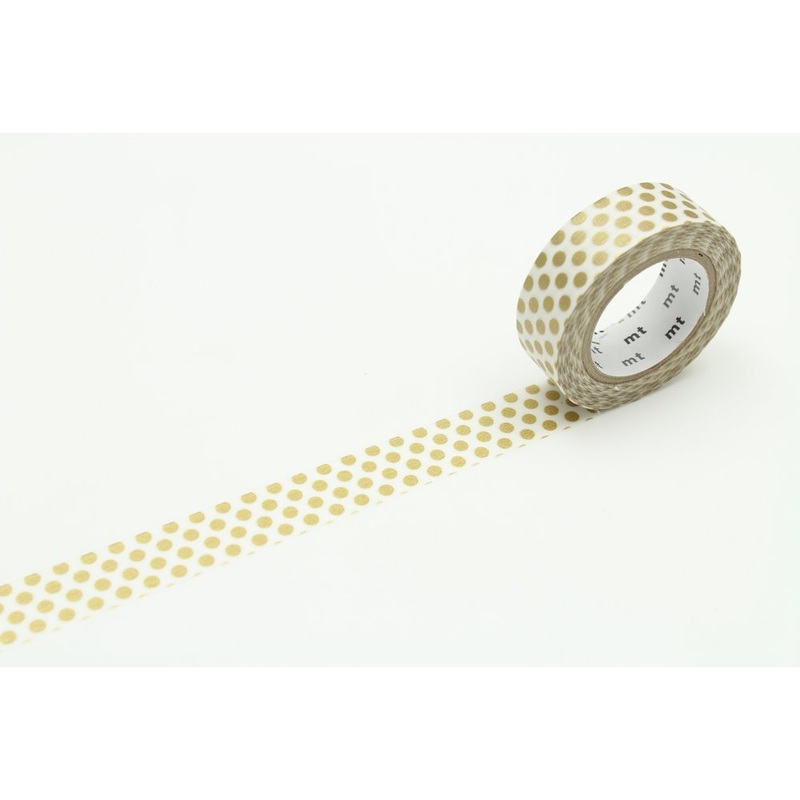 mt Washi Tape – Dot Gold