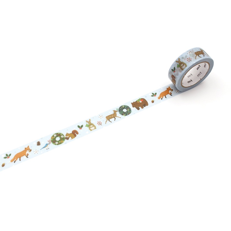 mt Washi Tape – Merry Christmas – Forest Wreath