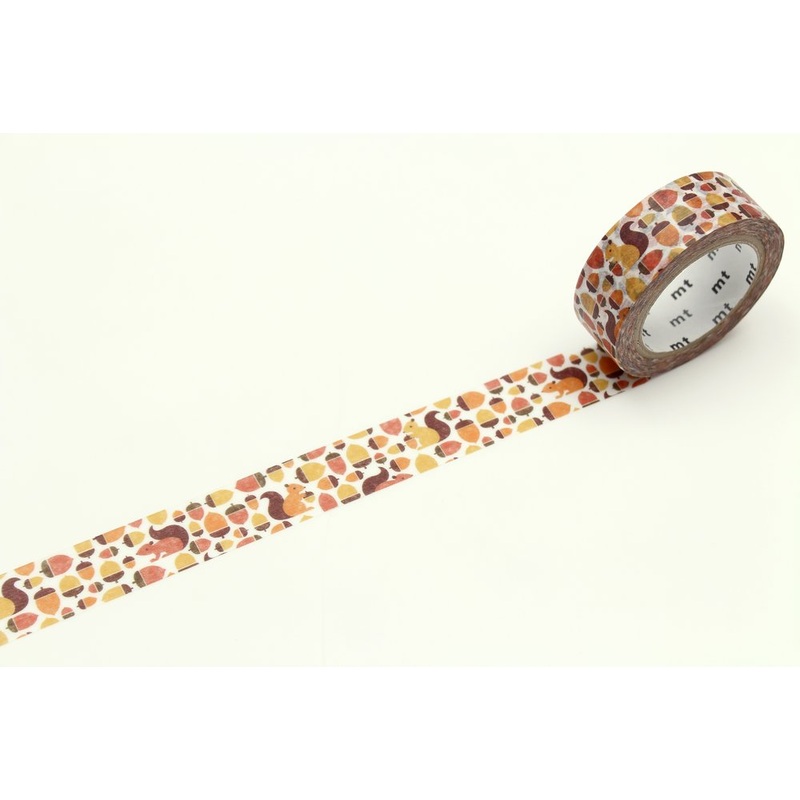 mt Washi Tape – Squirrel and Acorn