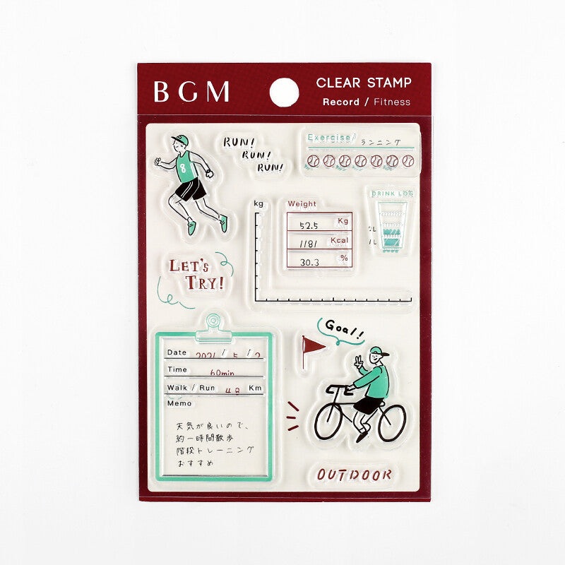 BGM Clear Stamp – Record Fitness
