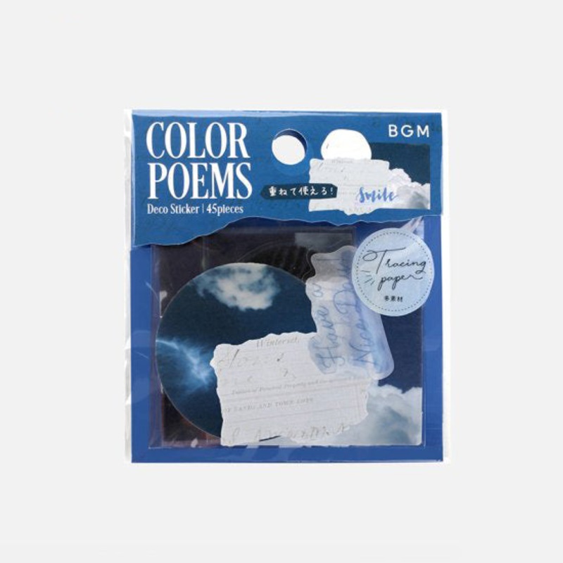 BGM Deco Sticker – Color Poems – Navy