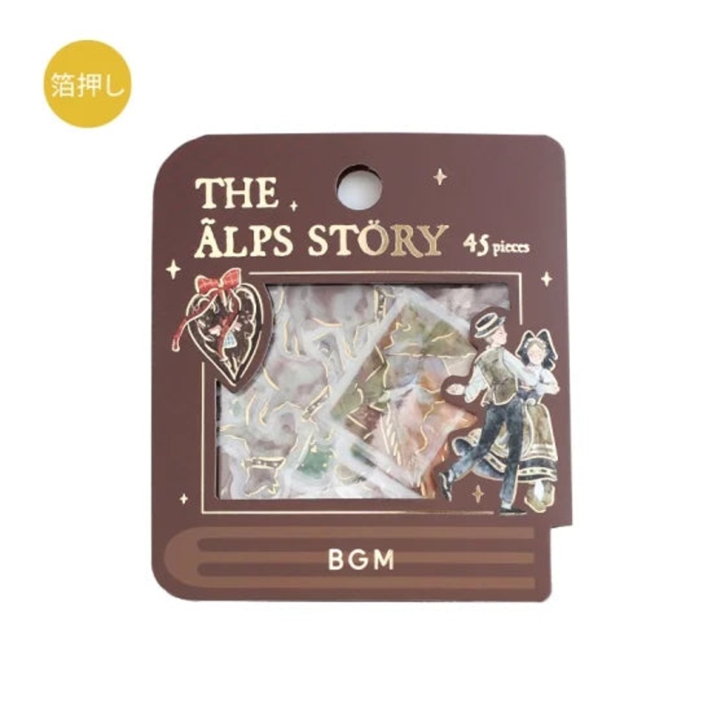 BGM Flake Sticker – Alps Story – Brown