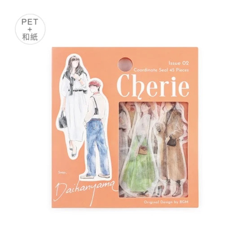 BGM Flake Sticker – Coordinate Seal – Cherie – Daikanyama