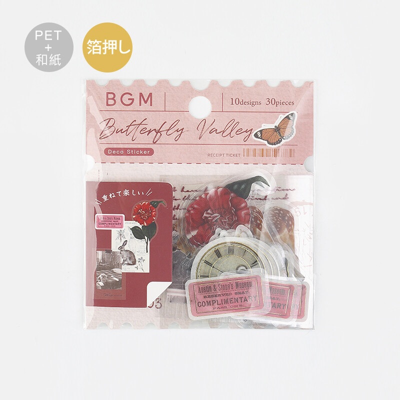 BGM Flake Sticker – Vintage – Red