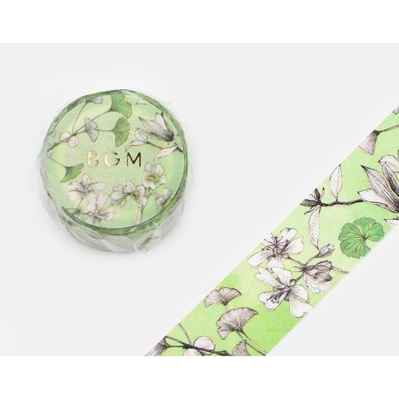 BGM Washi Tape – Special Margin Green