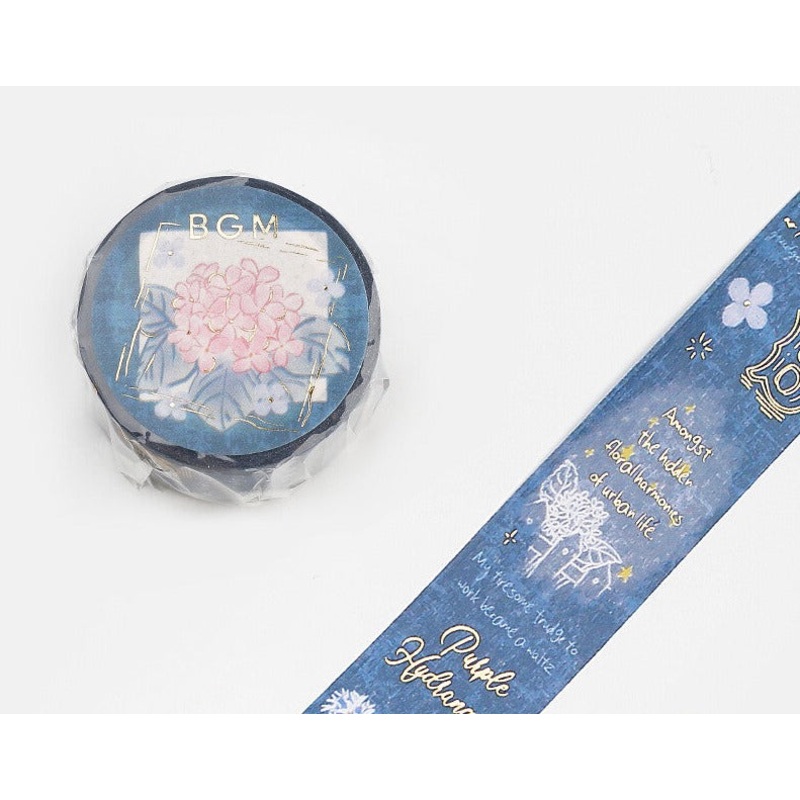 BGM Washi Tape – Special Romance in the Garden Blue