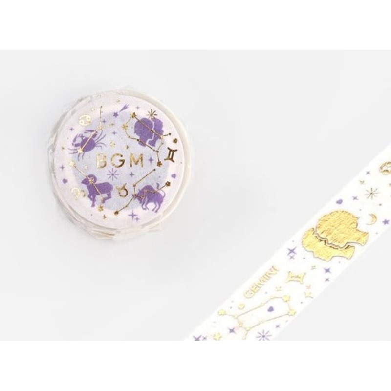 BGM Washi Tape – Zodiac Signs 3/21-7/22