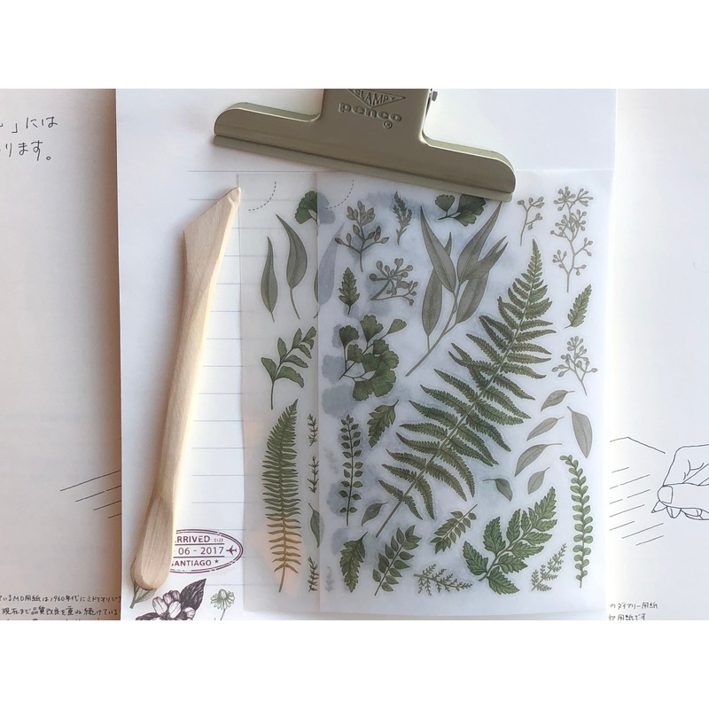 MU Print-On Stickers – Fern Greenery – #50