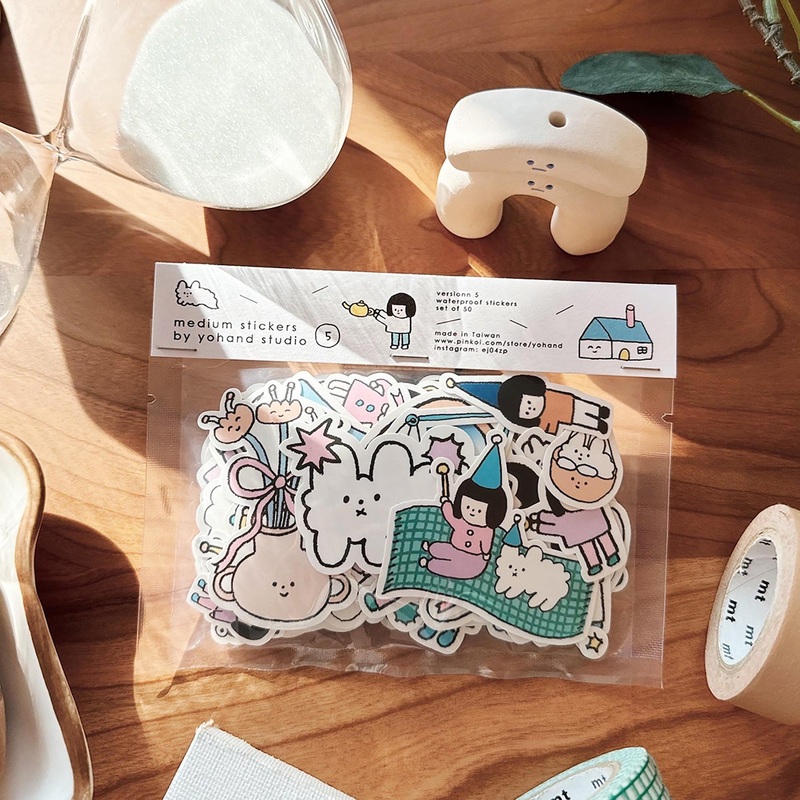 Yohand Studio Medium Stickers – Set of 50 – Version 5