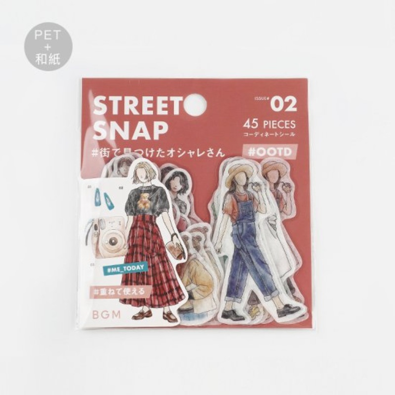 BGM Deco Sticker – Coordinate Seal – OOTD – Street Snap