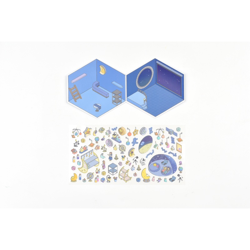 Kamio Room Decoration Sticker Sheet – Small World – Starry Sky Shop