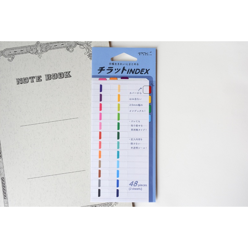 Midori Planner Index Label