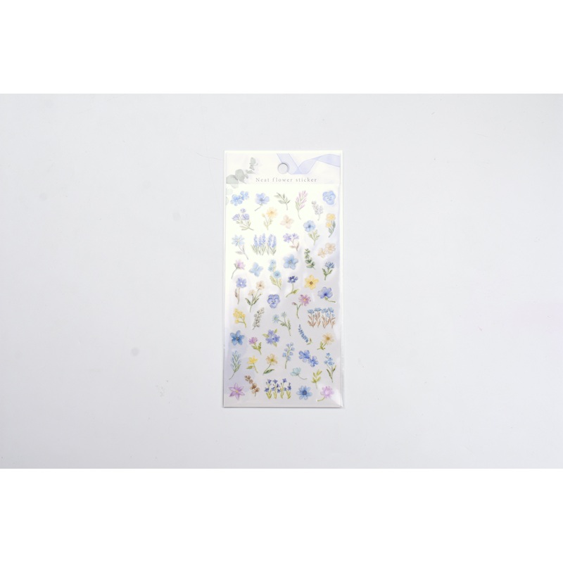 Mind Wave – Neat Flower Sticker – Blue