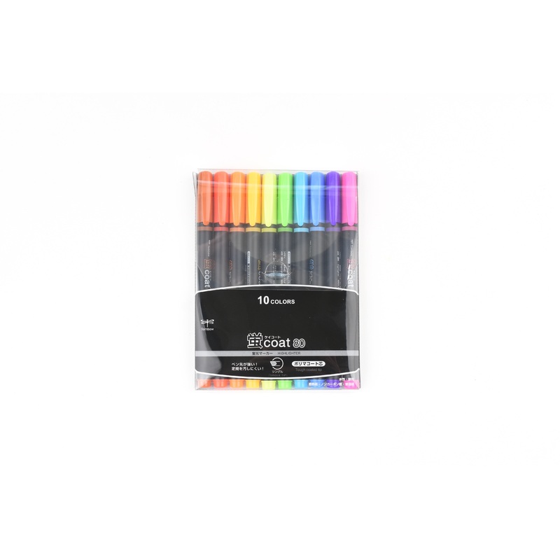 Tombow Hotaru Coat Highlighter – 10 Color Set