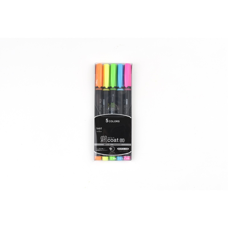 Tombow Hotaru Coat Highlighter – 5 Color Set