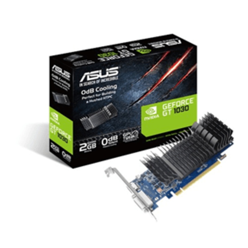 ASUS GT1030-SL-2G-BRK GT1030 2GB GDDR5 PCI-E 3.0 DVI-D HDMI LOW PROFILE GRAPHICS CARD
