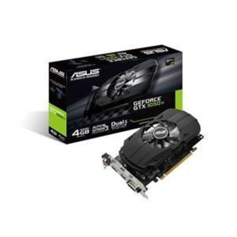 ASUS PH-GTX1050TI-4G PHOENIX GTX1050 TI 4GB GDDR5 PCI-E3.0 DVI-D HDMI DISPLAY PORT