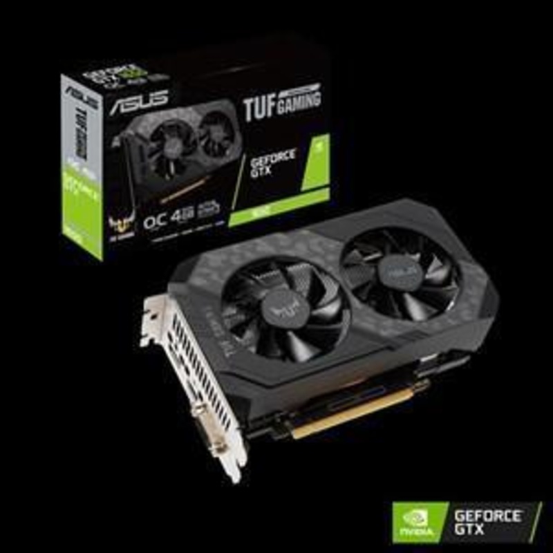 ASUS TUF-GTX1650-O4GD6-P-GAMING 4GB GDDR6 PCI-E3.0 1785MHz CUDA CORE 896 12GBPS 128 BIT 1xHDMI 1xDP 1xDVI 2.3 SLOT