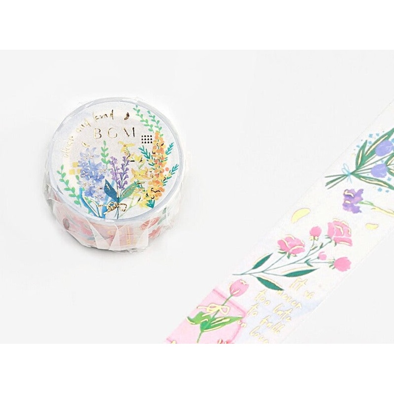 BGM Washi Tape – Blossom Letter