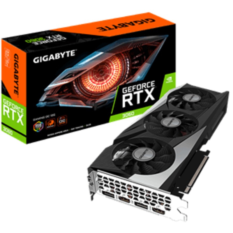 GIGABYTE AORUS GeFORCE RTX 3060GAMING OC-12GD REV 2.0 LHR 2XDP 2XHDMI GRAPHICS CARD