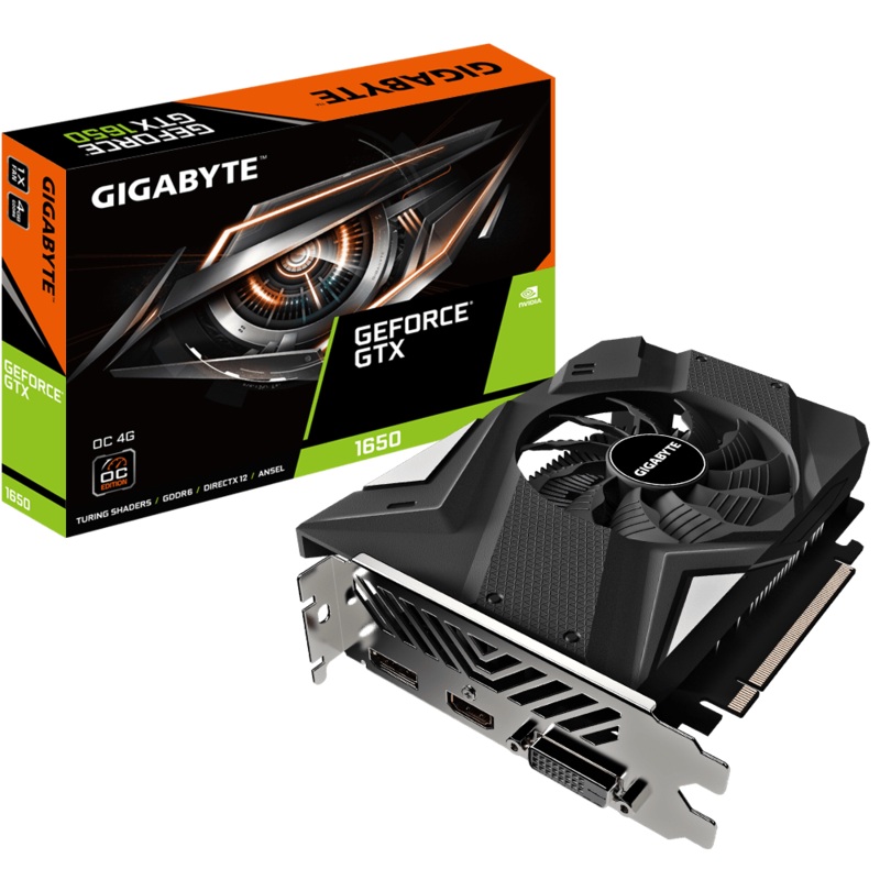 GIGABYTE GEFORCE GTX 1650 D6 OC 4G REV 2.0 GRAPHICS CARD