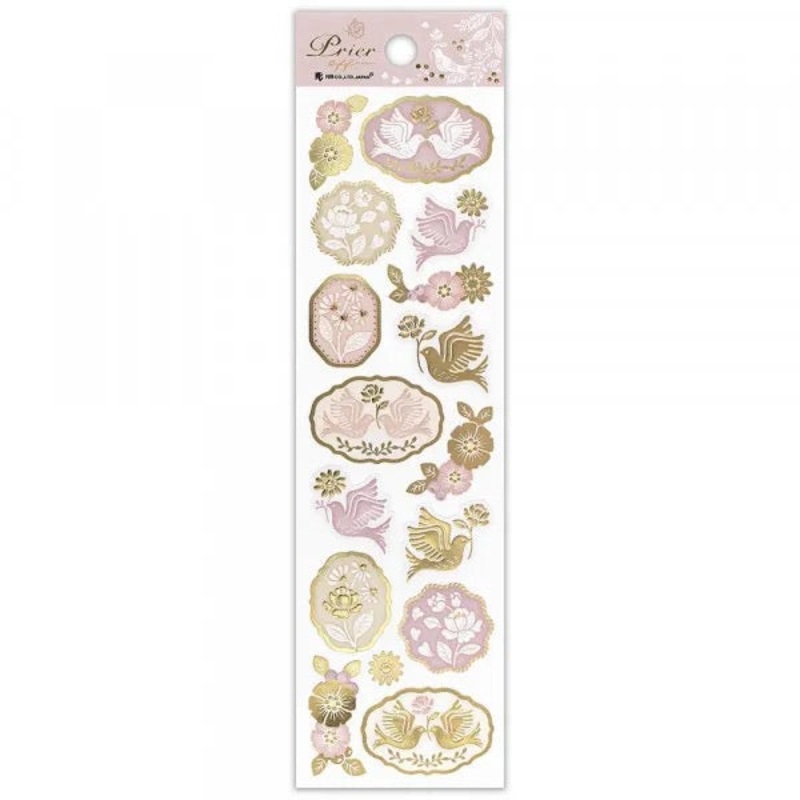 NB – PRIER Gold Foil Pearlescent Stickers – Bonheur
