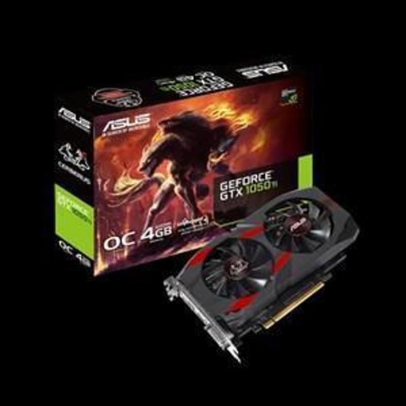 ASUS CERBERUS-GTX1050TI-O4G CERBERUS GeForce GTX1050TI OVERCLOCKED 4GB GDDR5 PCI-E 3.0 DVI-D HDMI DISPLAY PORT