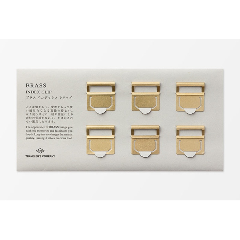TRAVELER’s Brass Index Clips