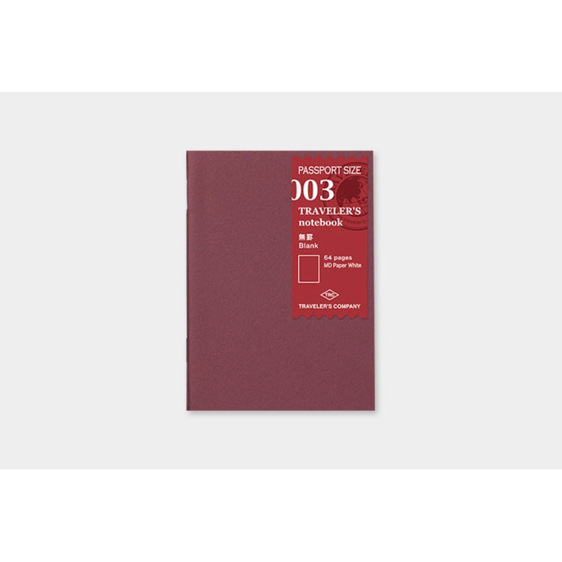 TRAVELER’s Passport Size Refill – Blank – 003