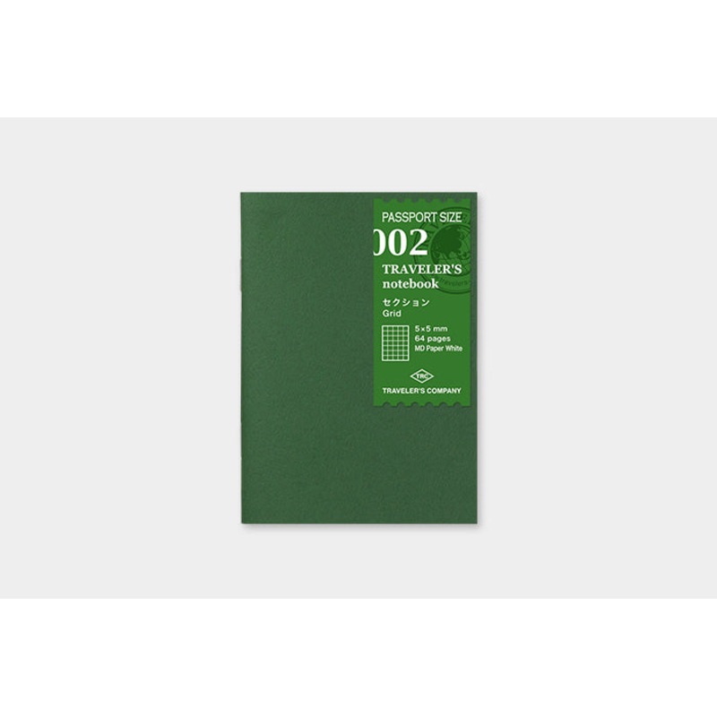 TRAVELER’s Passport Size Refill – Grid – 002