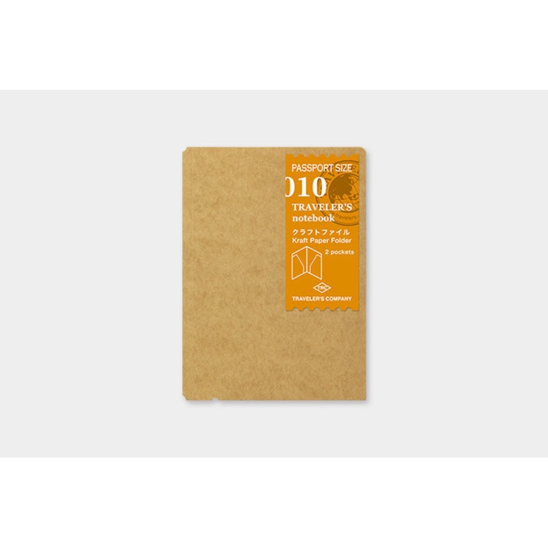 TRAVELER’s Passport Size Refill – Kraft Paper Folder – 010