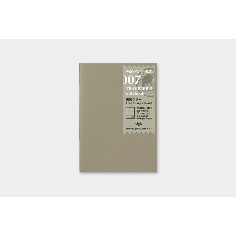 TRAVELER’s Passport Size Refill – Weekly – 007