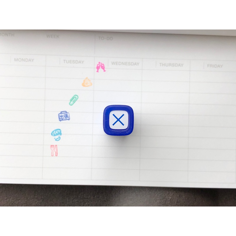 FriXion Erasable Stamp – Blue – Cross