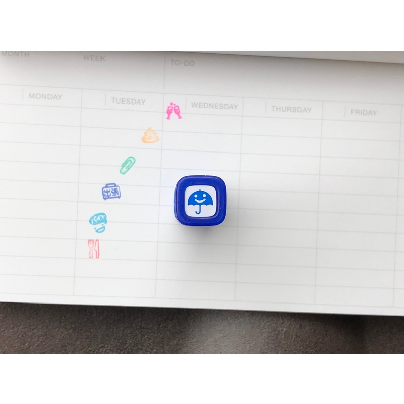 FriXion Erasable Stamp – Blue – Rain