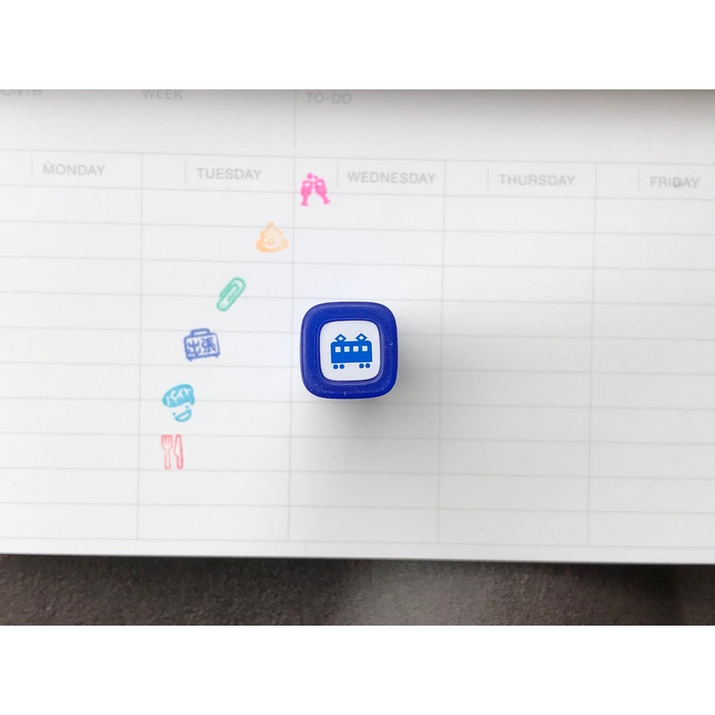 FriXion Erasable Stamp – Blue – Train