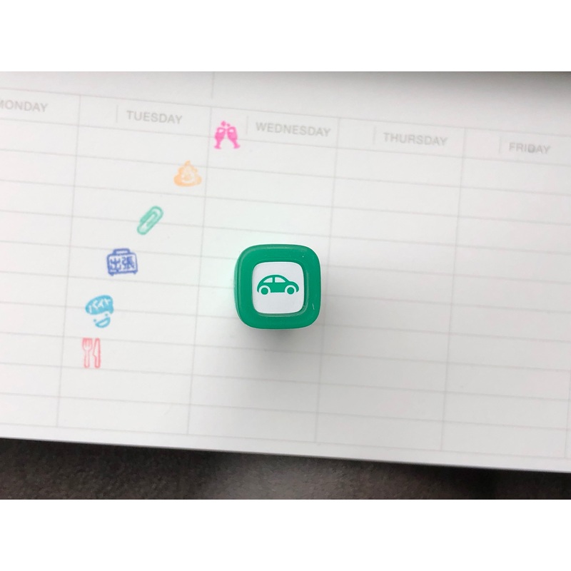 FriXion Erasable Stamp – Green – Car