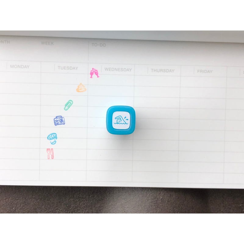 FriXion Erasable Stamp – Light Blue – Swim