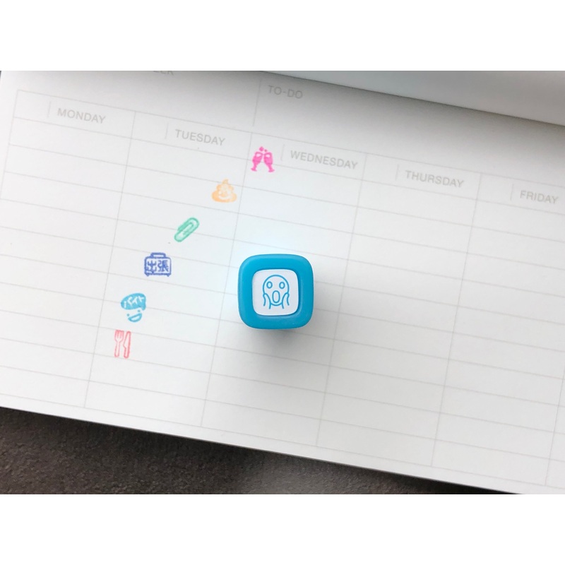 FriXion Erasable Stamp – Light Blue – The Scream