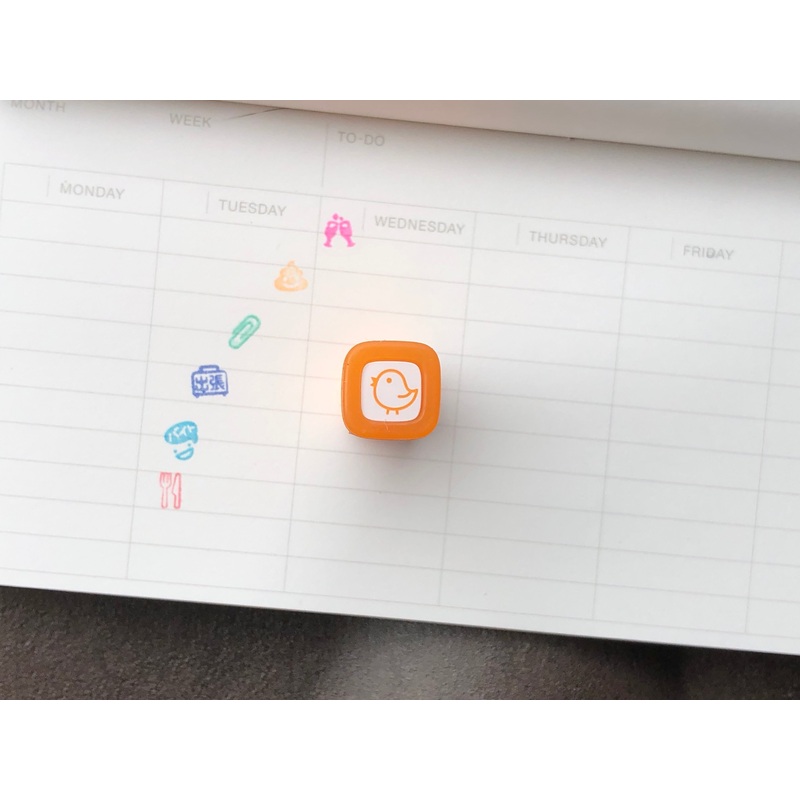 FriXion Erasable Stamp – Orange – Chicken