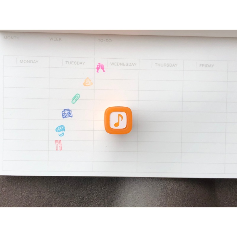 FriXion Erasable Stamp – Orange – Music