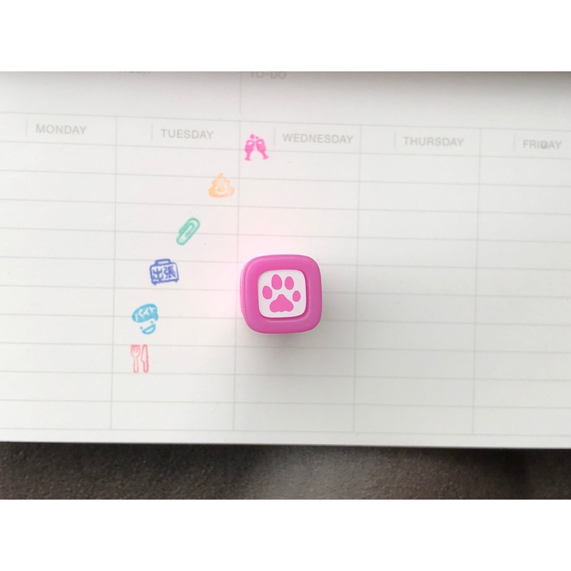 FriXion Erasable Stamp – Pink – Dog Paw