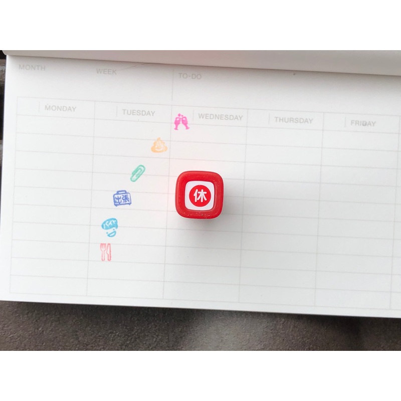 FriXion Erasable Stamp – Red – Day Off