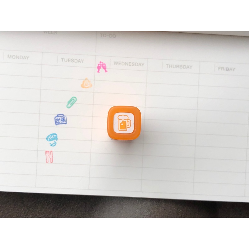 FriXion Erasable Stamp – Orange – Drinks