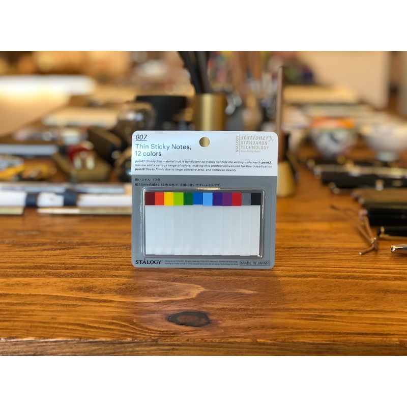 Stalogy Thin Sticky Notes – 12 Colors